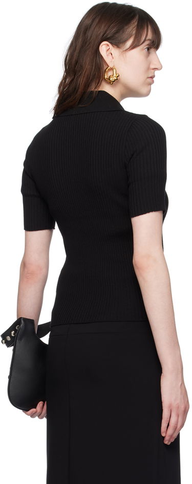 Поло тениска Courrèges Polo Shirt Черно | 224MPO029FI0001, 2