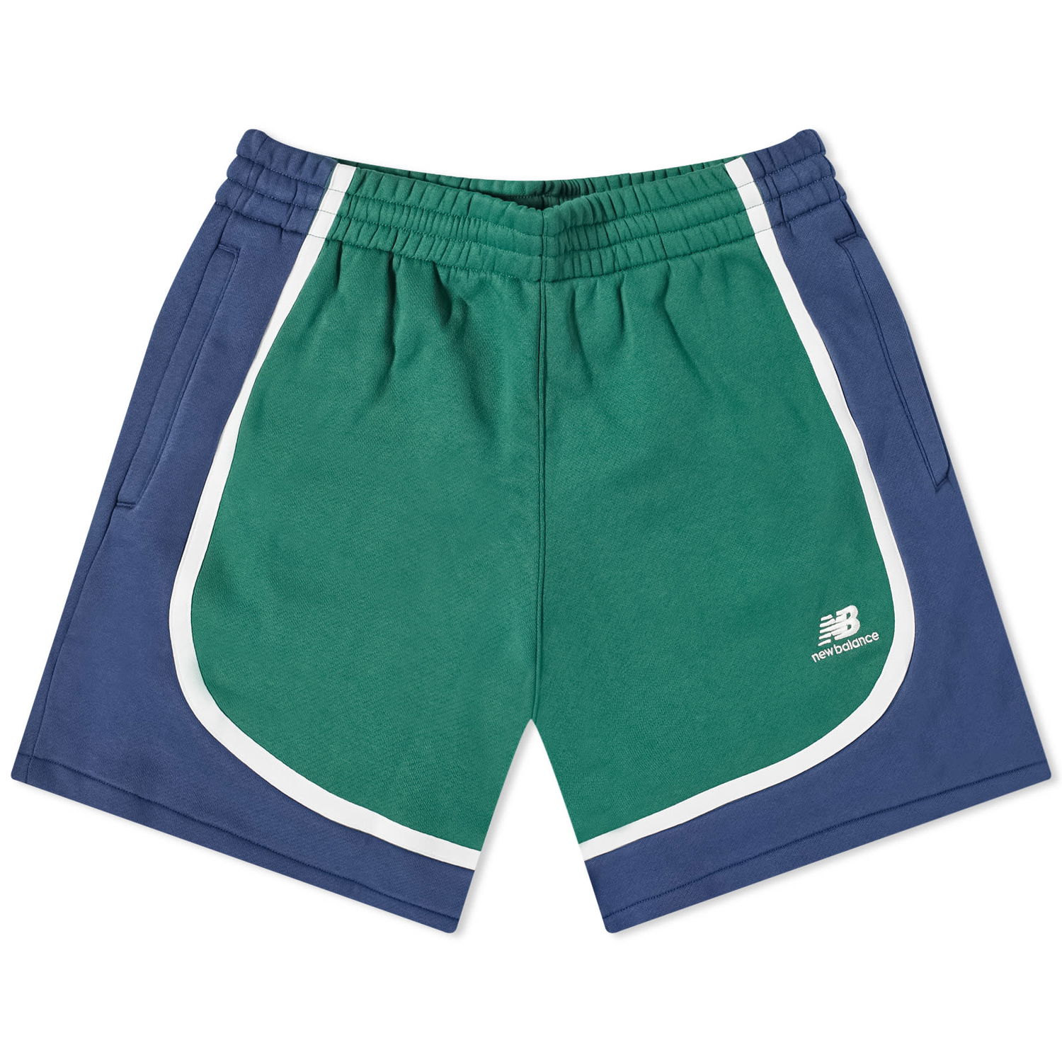 Къси панталони New Balance Hoops Fleece Team Зелено | MS33590-TFN, 0