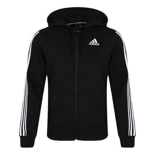 Суитчър adidas Originals Essentials Fleece 3-Stripes Hoodie Черно | DQ1455, 0