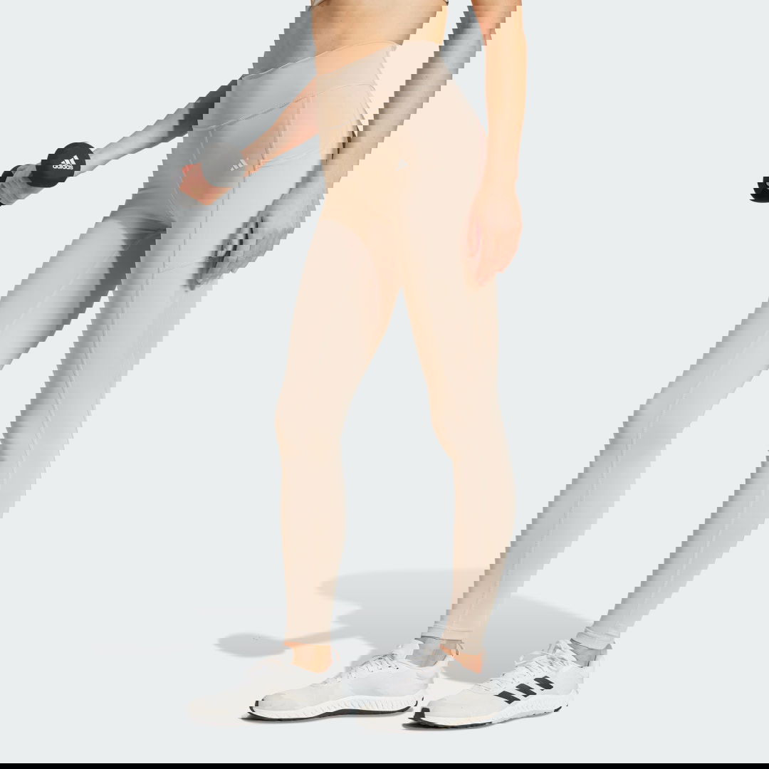Клинове adidas Performance Optime Full-Length Leggings Бежово | IX0221, 0