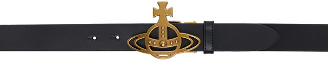 Black Line Orb Buckle Belt