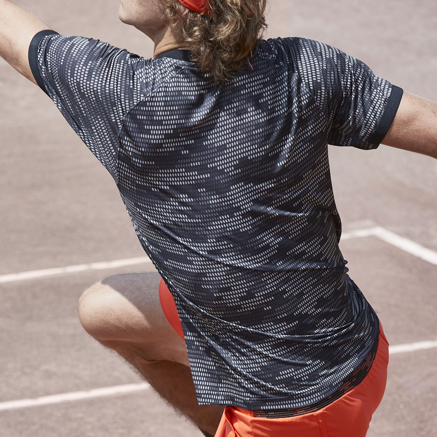 Тениска adidas Originals Freelift Primeblue Short Sleeve Dotted Pattern V-Neck T-Shirt Многоцветен | fk0810, 1