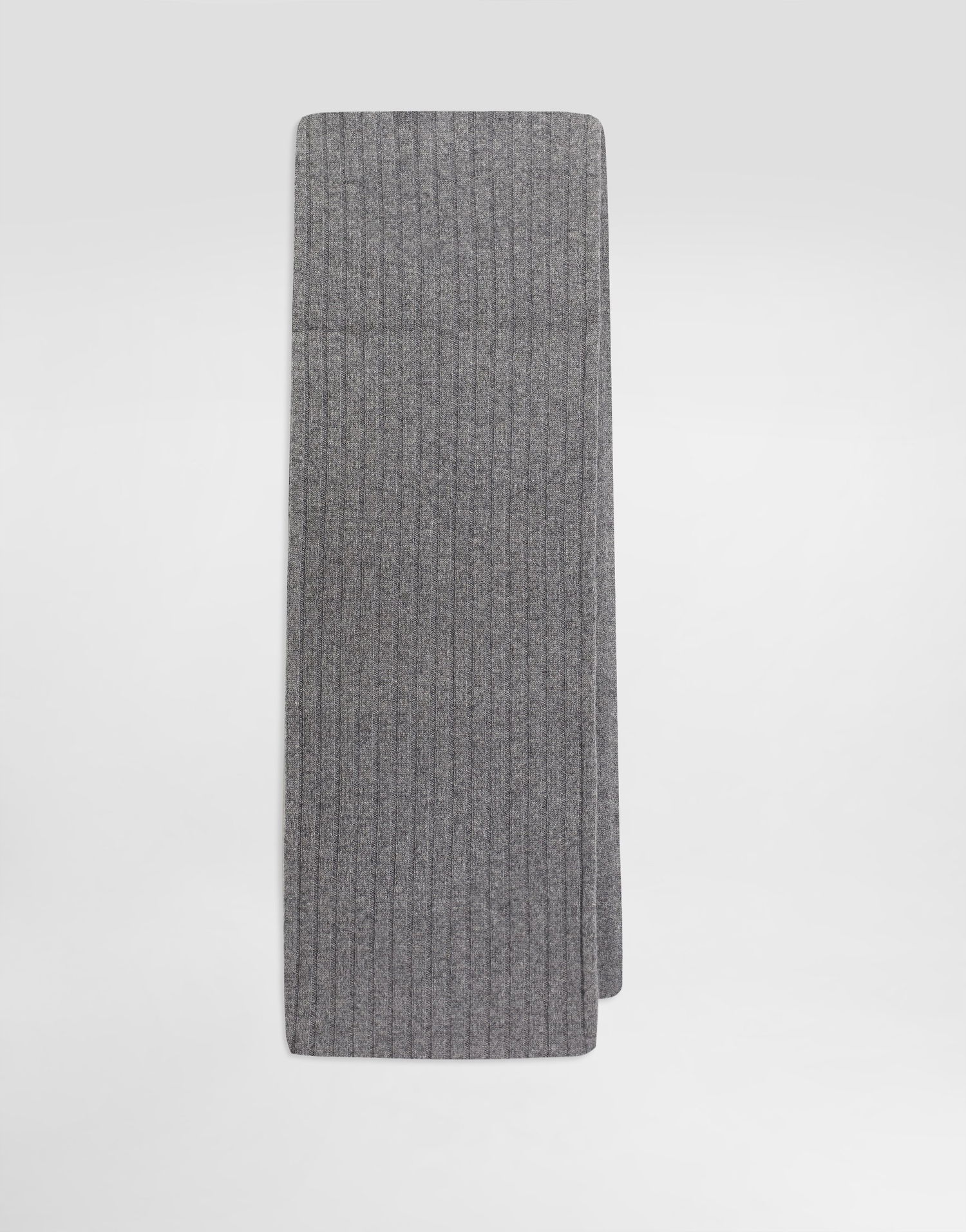 Шал Dolce & Gabbana Dolce & Gabbana Cashmere Flat Rib Knit Scarf Сиво | FXR15ZJBW0SN5822, 1
