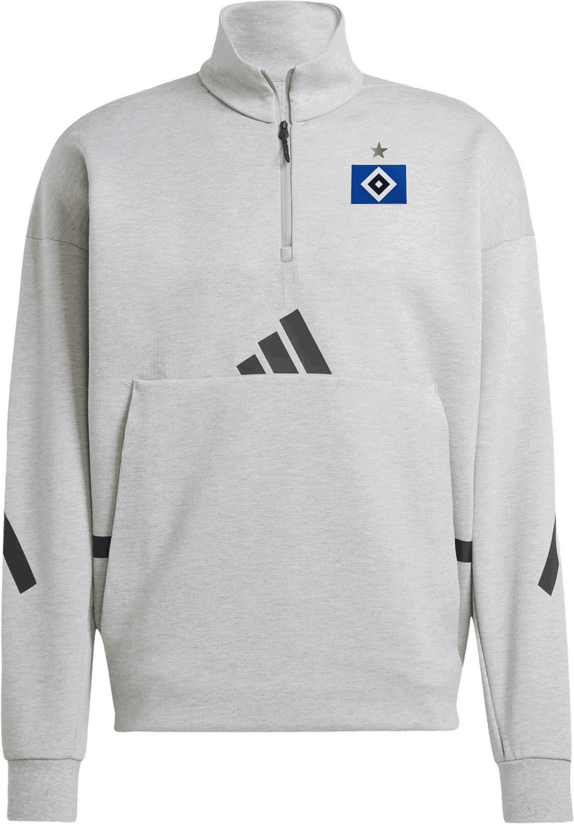 Суитчър adidas Originals Hamburger SV Z.N.E Quarter-Zip Sweatshirt Сиво | 6hsvjj1148