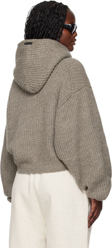 Суитчър Fear of God ESSENTIALS Holiday Heavy Waffle 90s Hoodie Сиво | 192HO255012FW, 2