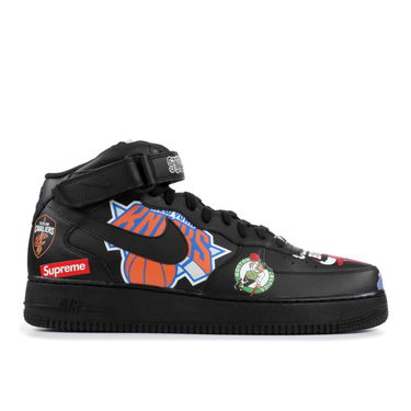 Кецове и обувки Nike Supreme x NBA x Air Force 1 Mid 07 Черно | AQ8017-001, 0
