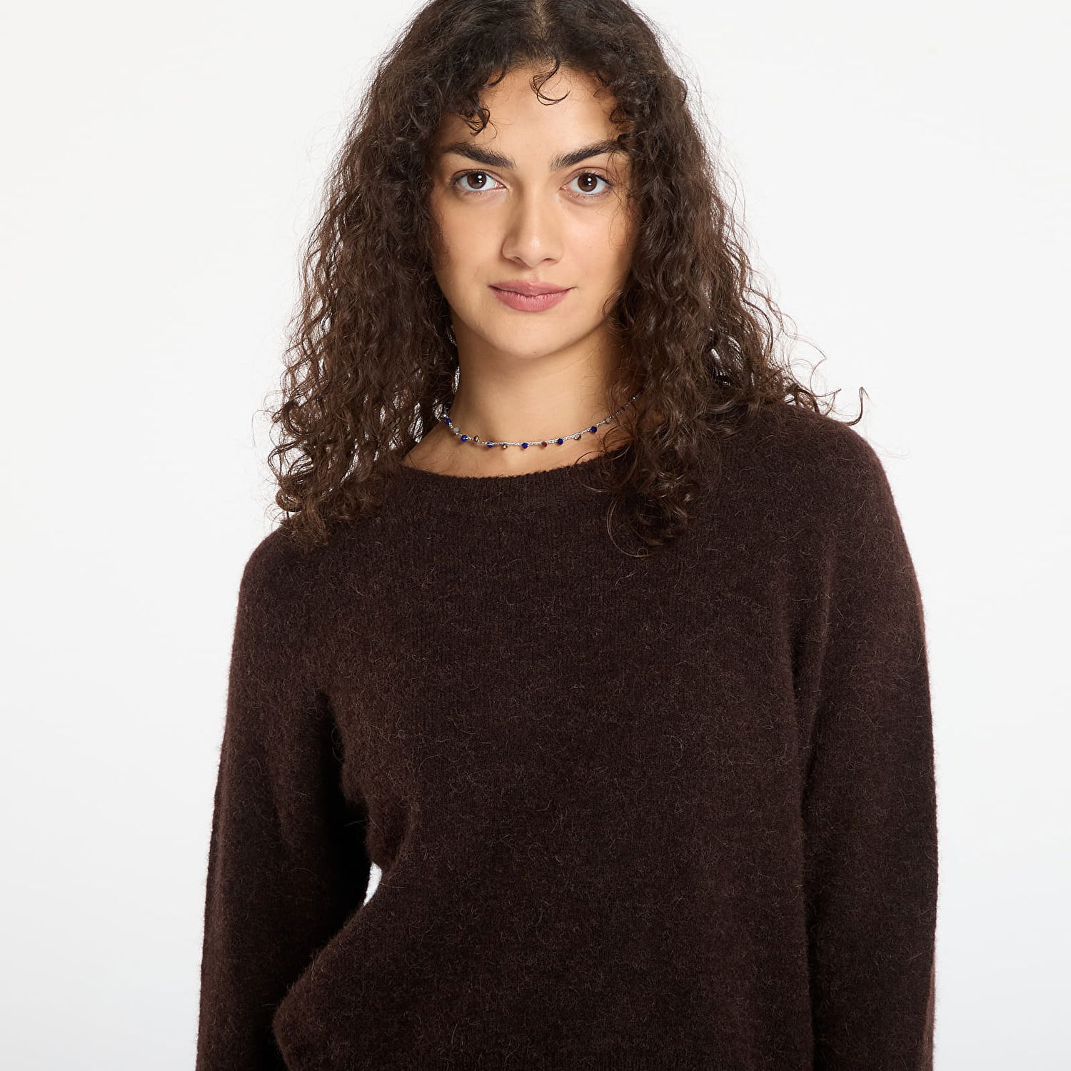 Пуловер Samsoe Samsoe Short Crew Neck Sweater Nor O-N Кафяво | F00022152_191111TCX, 1