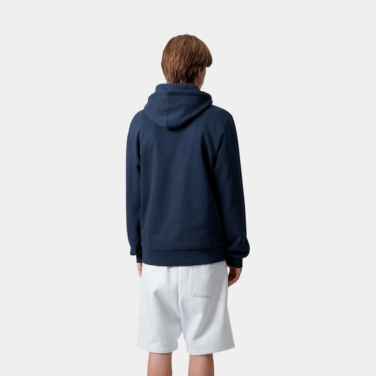 Суитчър Carhartt WIP Carhartt WIP Hooded Script Embroidery Sweatshirt Тъмно синьо | I035392_25, 1