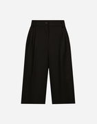 Dolce & Gabbana Wool Gabardine Tuxedo Bermuda Shorts