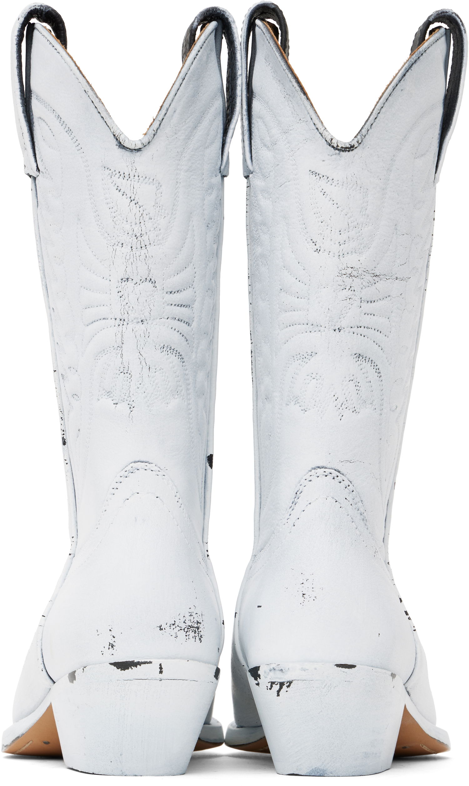 Облекло Maison Margiela MM6 Maison Margiela Painted Cowboy Boots Бяло | S66WW0093 P8299, 1