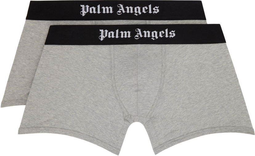 Боксерки Palm Angels Two-Pack Boxer Briefs Сиво | PMUH003C99FAB0050810