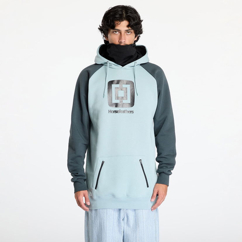 Суитчър Horsefeathers Sherman Long Sweatshirt Blue Haze M Тюркоазено | SM1165K