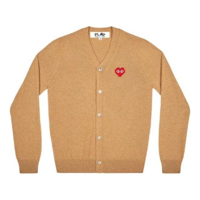 Пуловер Comme des Garçons Play Cardigan With Emblem Бежово | AZ-N084-051-3
