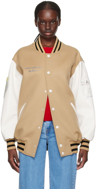 Яке бомбър Stella McCartney Stella McCartney Vitruvian Bomber Jacket Бежово | 680050SPB05, 0