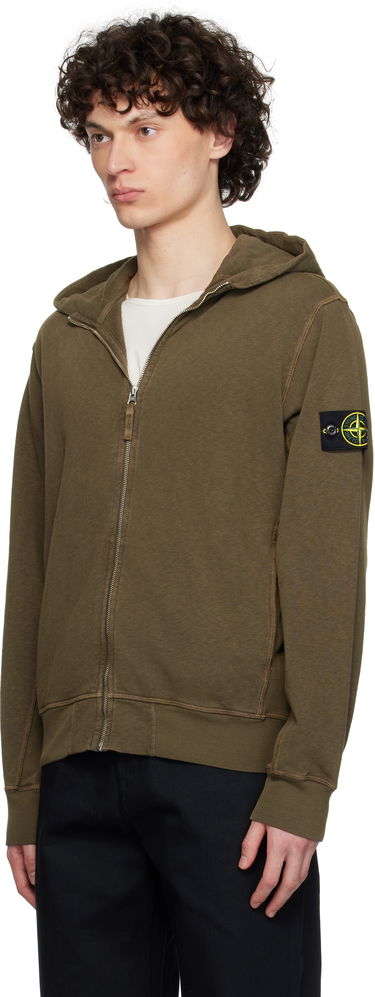 Суитчър Stone Island Stone Island Malfilé Fleece Hoodie Зелено | K1S15 6100021 S0060, 3