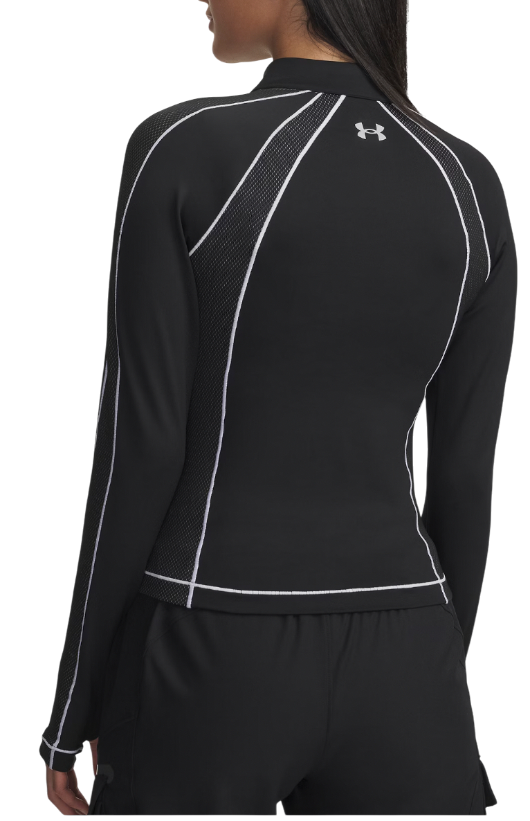 Тениска Under Armour ColdGear Textured 1/2 Zip Long Sleeve Performance Top Черно | 6003998-003, 1