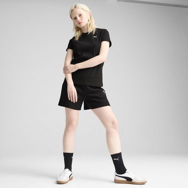 Тениска Puma ESS Elevated Ribbed T-Shirt Черно | 685021_01, 2