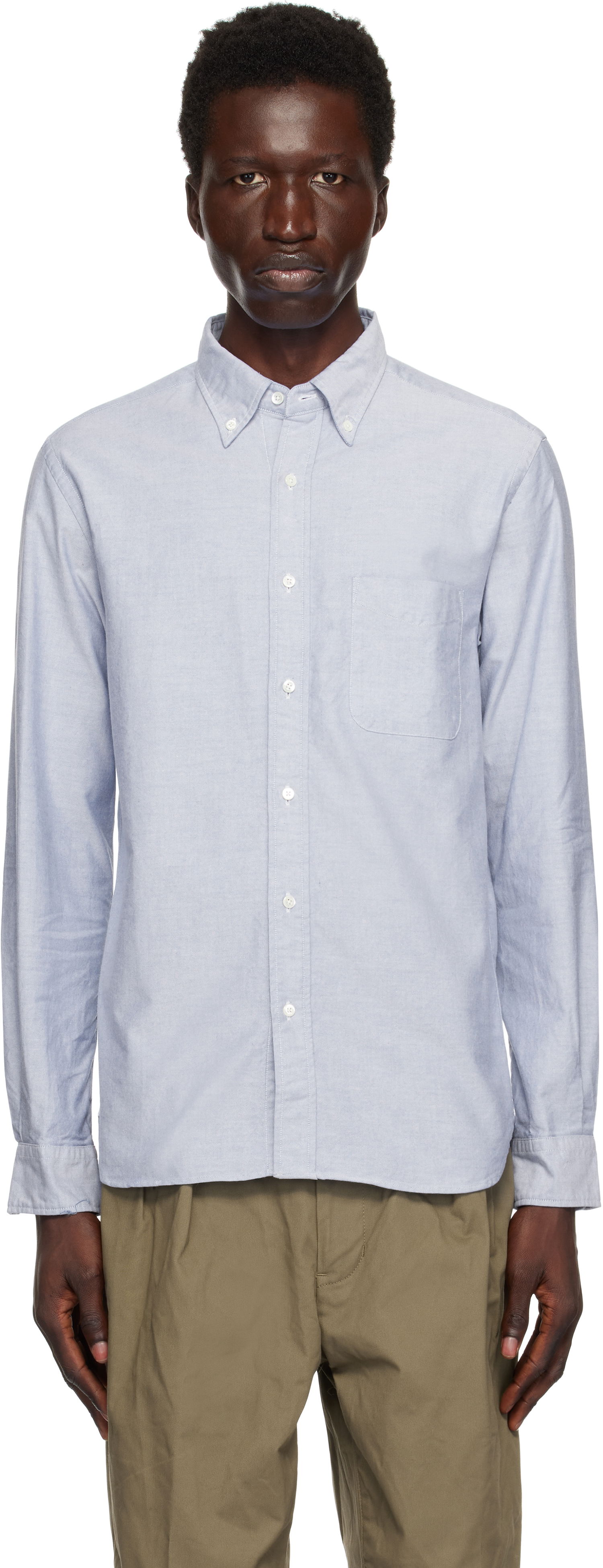 Риза BEAMS BEAMS PLUS BD Oxford Shirt Синьо | 38110011139, 0