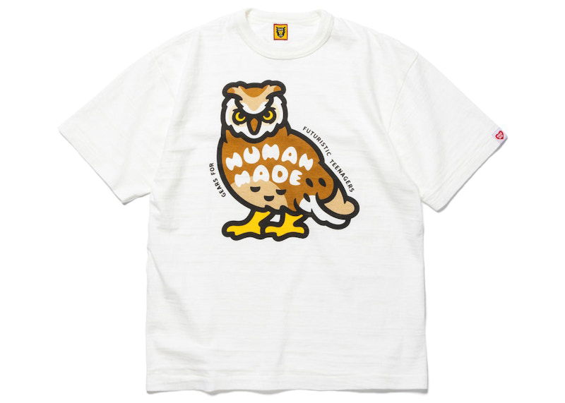 Тениска Human Made Owl Print T-Shirt Бяло | HM25TE005