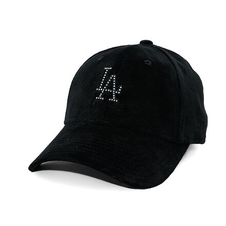 Шапка с козирка New Era MLB Diamante Velour 9FORTY LA Dodgers Adjustable Hat Черно | 60595351, 0