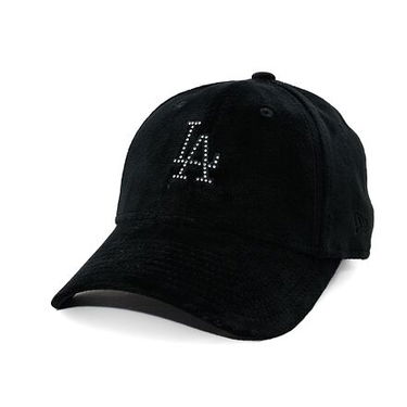 Шапка с козирка New Era MLB Diamante Velour 9FORTY LA Dodgers Adjustable Hat Черно | 60595351, 0