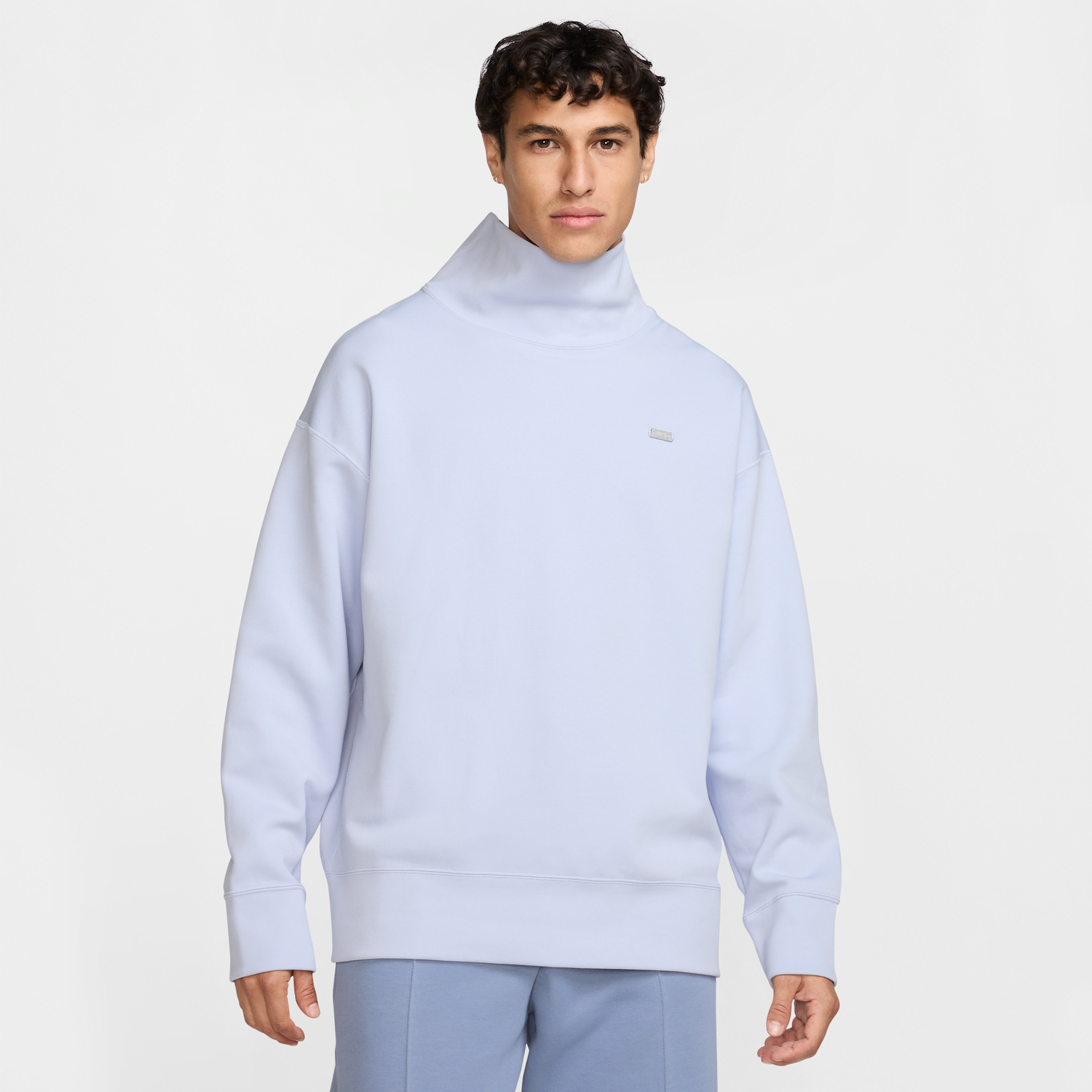 Суитчър Nike Tech Fleece Mock Neck Sweatshirt Синьо | FQ7786-024, 0