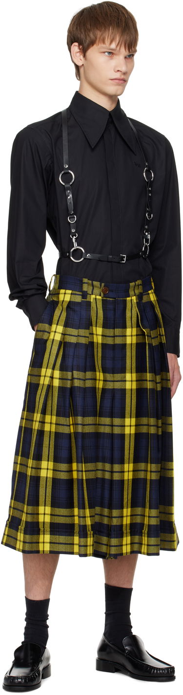Къси панталони Vivienne Westwood Vivienne Westwood Pleated Tartan Culottes Жълто | 3F01000C-W0175-, 3
