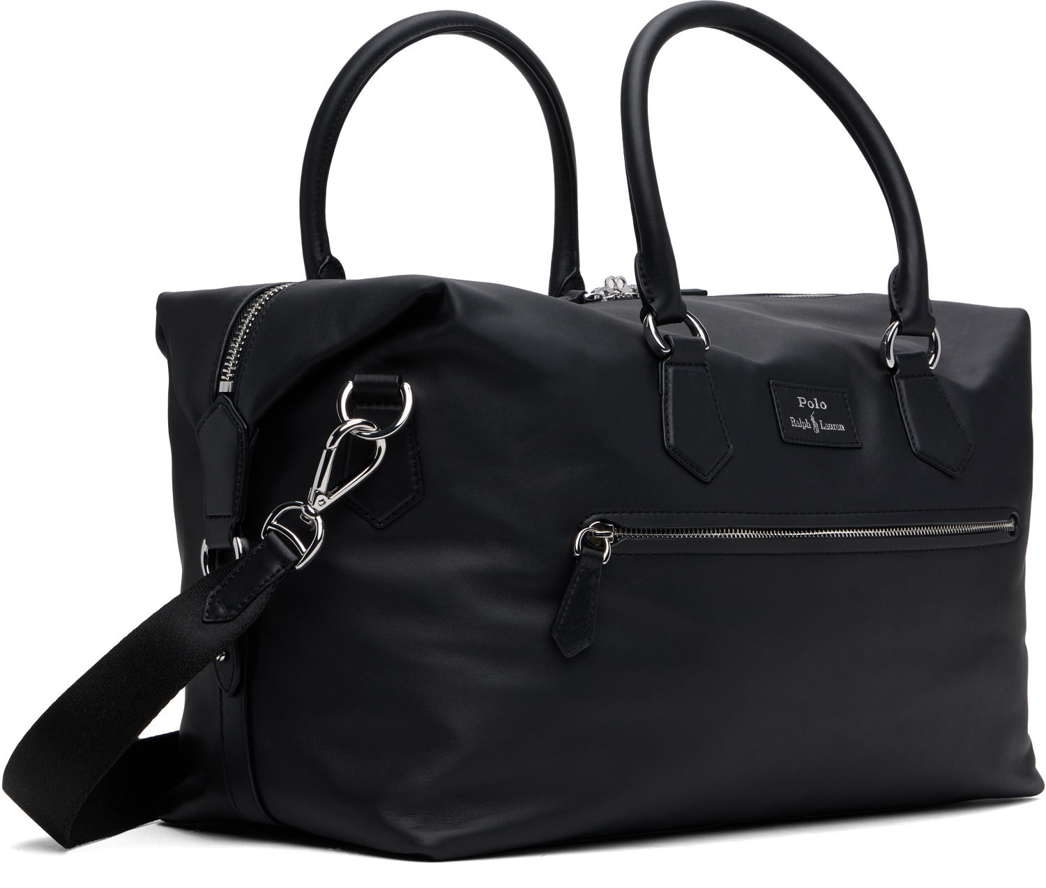 Чанта за пътуване Polo by Ralph Lauren Ralph Lauren Smooth Leather Large Duffle Bag Черно | 405962455001, 1