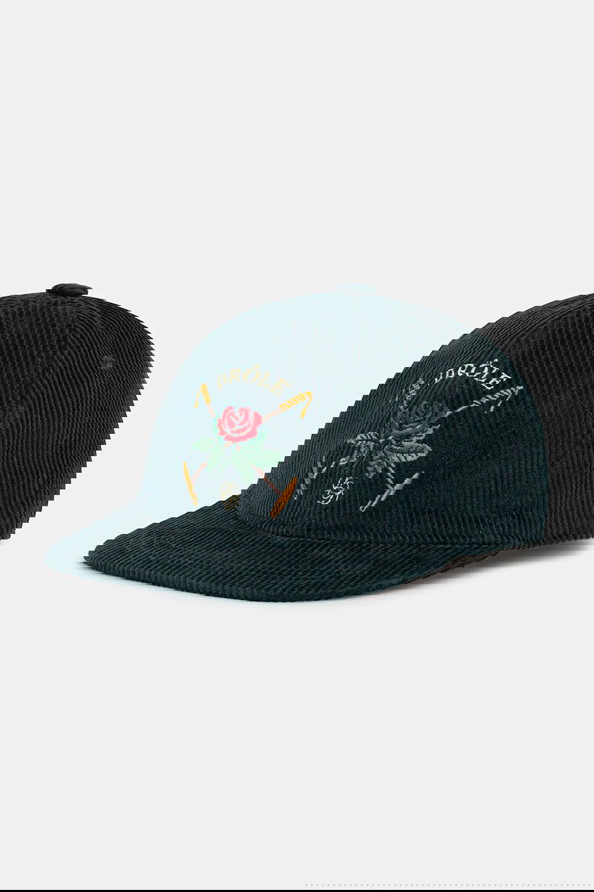 Шапка с козирка Drôle de Monsieur Drôle de Monsieur La Casquette Velours DrUle Rose Corduroy Baseball Cap Зелено | I.CP189.CO236, 0