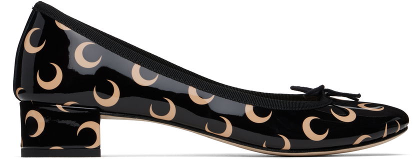 Облекло Marine Serre Marine Serre Repetto Edition Camille Moon Print Leather Heels Черно | WFW052A RLEA0031