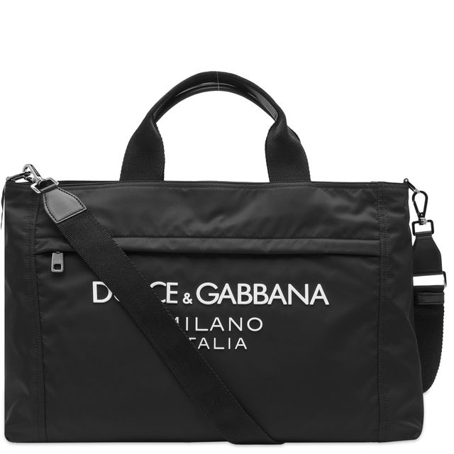 Nylon Logo Holdall Black