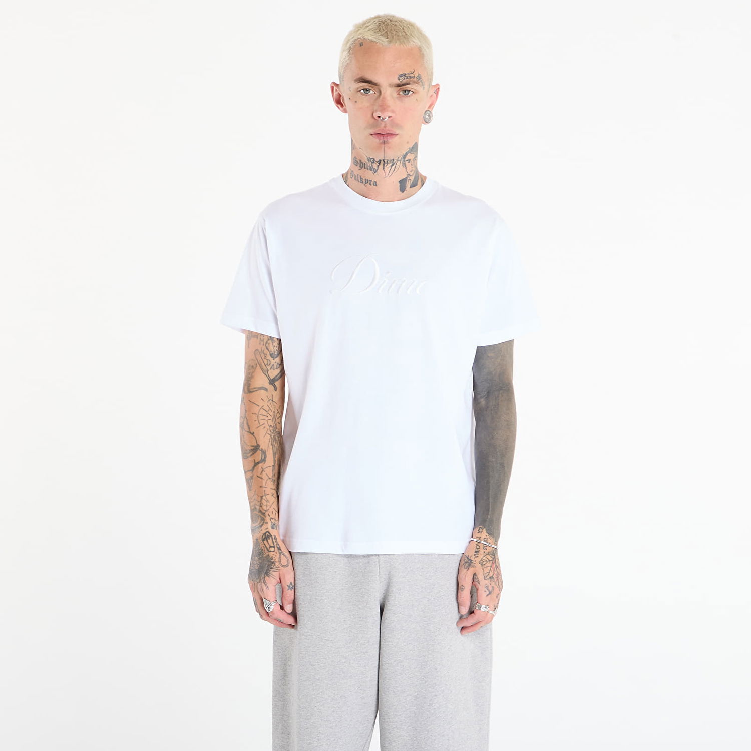Тениска Dime Dime Cursive T-Shirt Бяло | DIMEFA2574WHT, 0