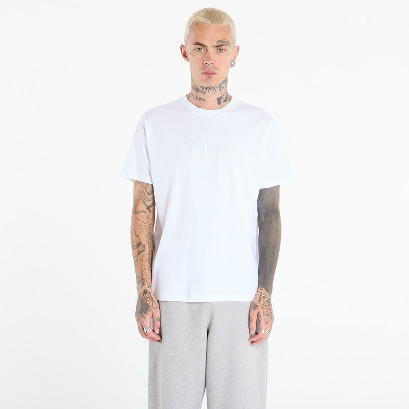 Тениска Dime Dime Cursive T-Shirt Бяло | DIMEFA2574WHT