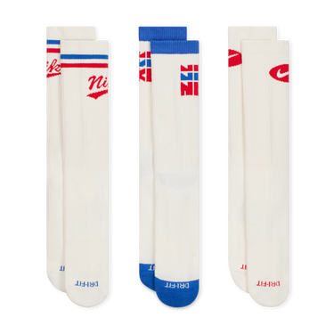 Чорапи Nike Everyday Plus Mid-Calf Socks (3 Pairs) Бяло | HJ9336-901, 3