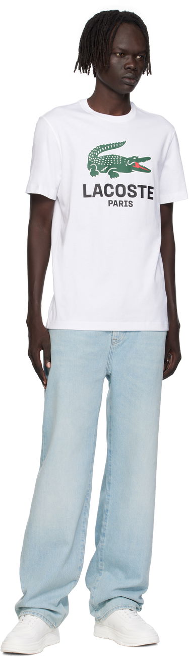 Тениска Lacoste Lacoste Croc Originals T-Shirt Бяло | TH5634_001, 3