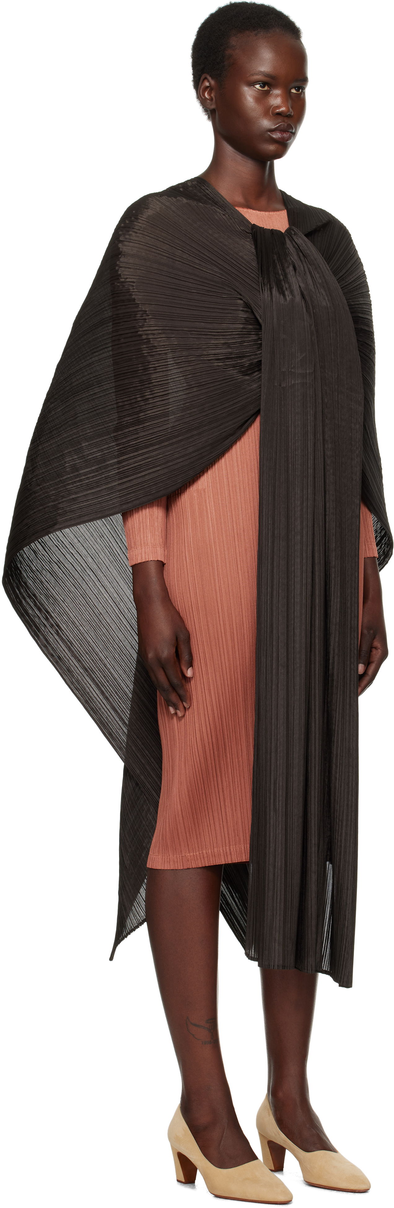 Шал Pleats Please Issey Miyake Pleats Please Issey Miyake Madame-T December Pleated Stole Черно | PP49AD231, 1