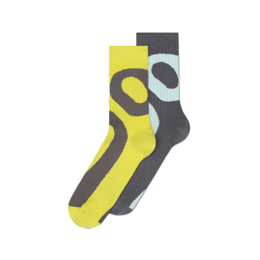 Чорапи On Running Liquid Logo Sock High 2-Pack Многоцветен | 2UF10133363