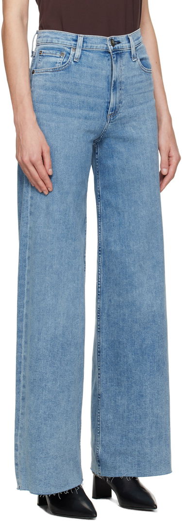 Дънки rag & bone Rag & Bone Sofie Wide-Leg Jeans Синьо | WDD24S2952CLOT, 1