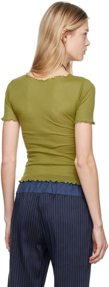 Тениска Baserange Baserange Gerrymandered Lettuce Edge T-Shirt Зелено | TOGE-CG-AU24, 2