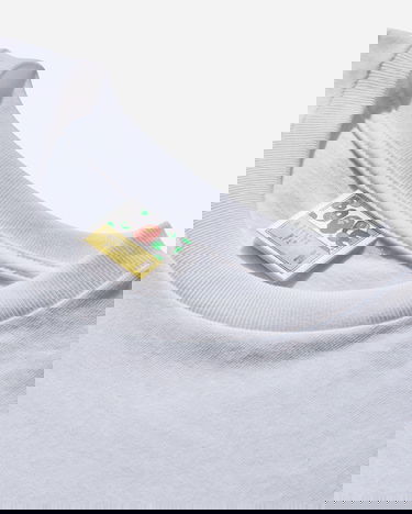 Тениска BAPE College Longsleeve T-Shirt Бяло | 1L80111001 WHITE, 3