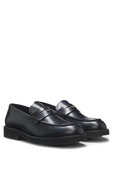 Кецове и обувки BOSS Penny Loafers Черно | 50548761, 0