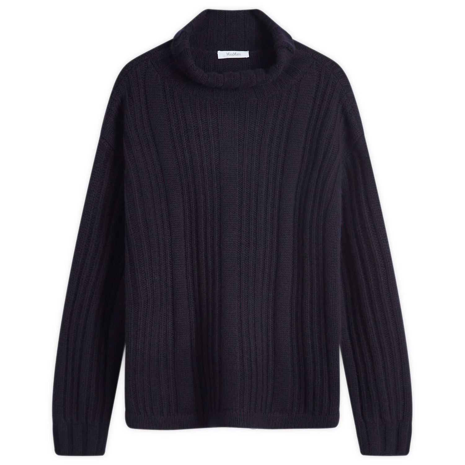 Пуловер Max Mara Knitted Turtleneck Jumper Size Large Синьо | 2421366012600-004, 1