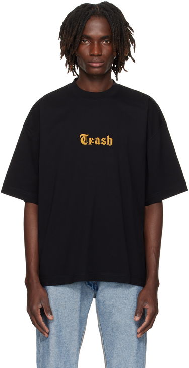 Тениска VETEMENTS VETEMENTS 'Trash' Embroidered T-Shirt Черно | UH76TR540B, 0