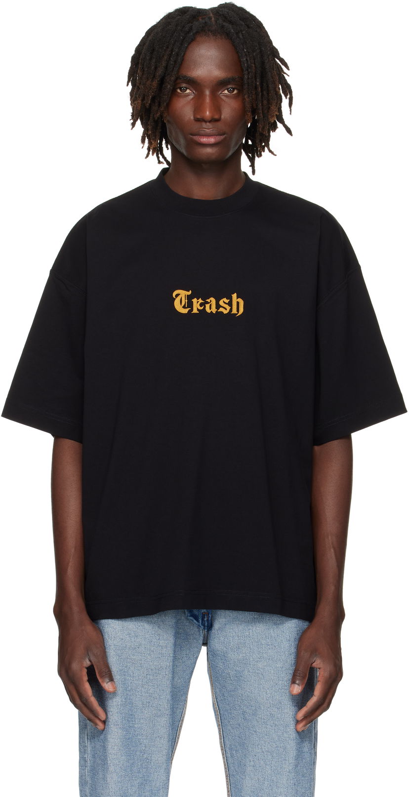 Тениска VETEMENTS VETEMENTS 'Trash' Embroidered T-Shirt Черно | UH76TR540B