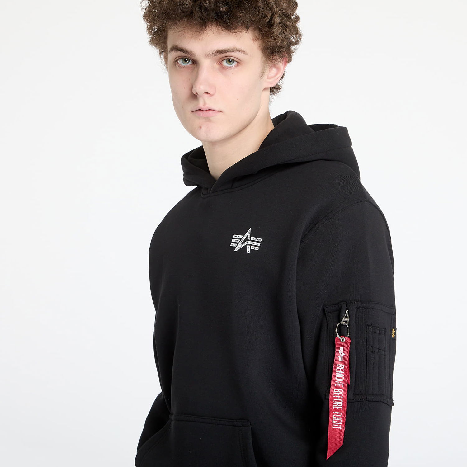 Суитчър Alpha Industries Alpha Industries Inc. Signature BP Hoodie Черно | 148341-03, 1