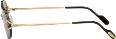 Слънчеви очила Cartier C de Cartier Rimless Oval Gradient Sunglasses Синьо | CT0551S-002, 2