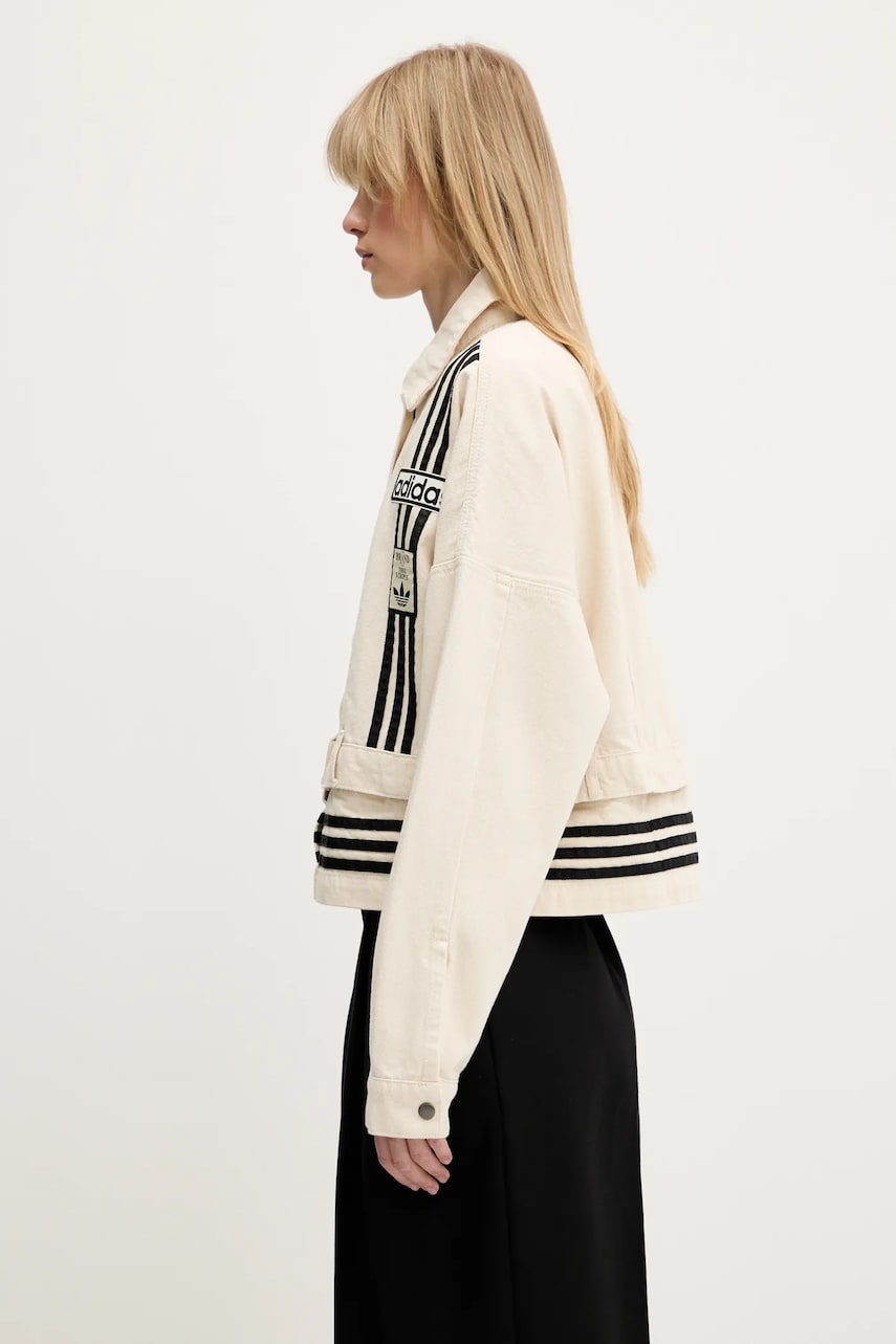 Яке adidas Originals adidas Originals Denim Track Top Oversize Jacket Бежово | JD5617, 1