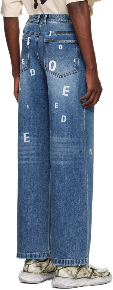 Дънки We11done Printed Jeans Синьо | WD-DP3-22-386-M-NV, 2