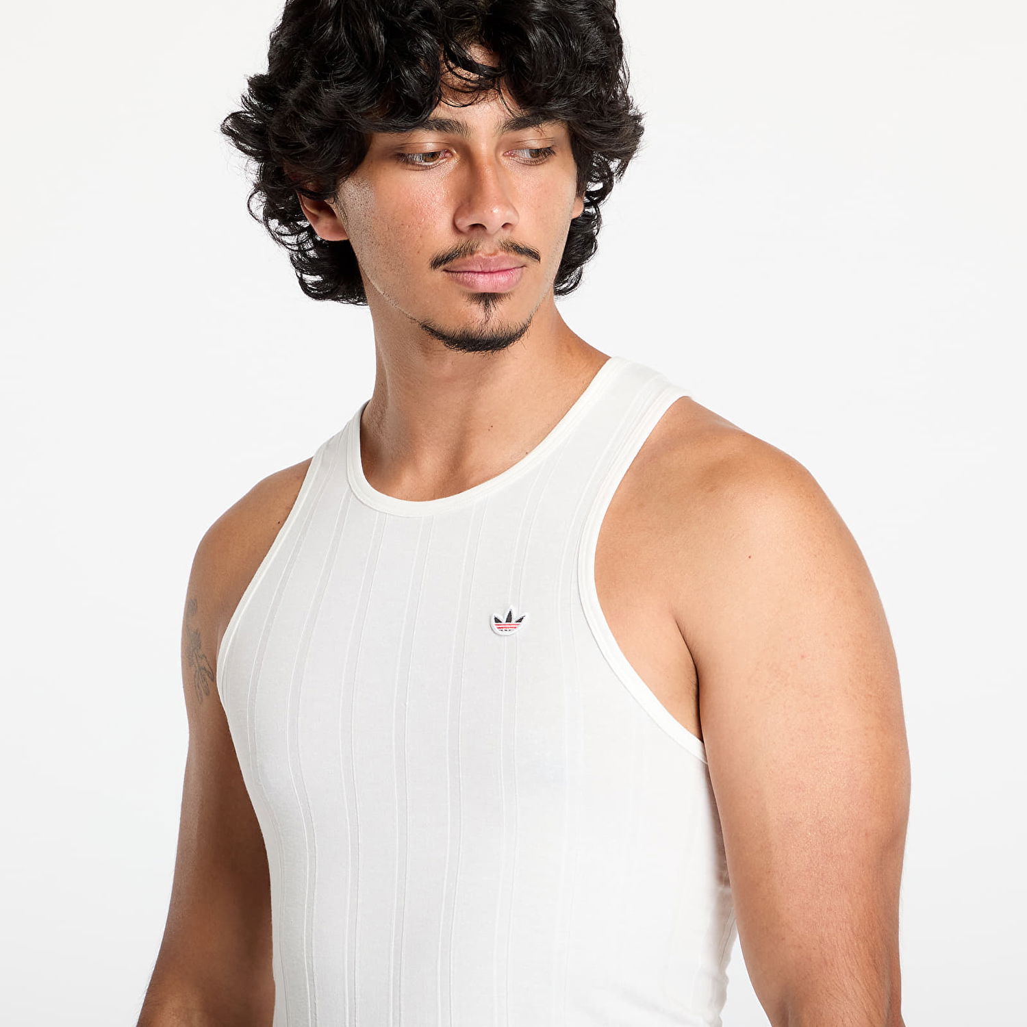 Потник adidas Originals Clot Rib Tank Corewhite/ Corewhite Бяло | JC5308, 1