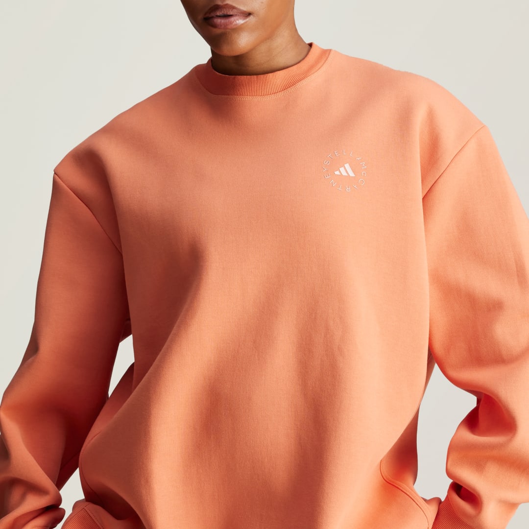 Тениска adidas Performance adidas by Stella McCartney Loose Sweatshirt Оранжево
 | IW9853, 1